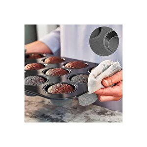 12'li Muffin Kek Kalıbı, Krema Torbası Ve 100 Adet Renkli Cupcake , Browni ,muffin Kağıdı Kalıbı Set