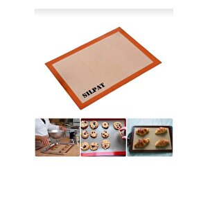 Fırınlanabilir Kendinden Yağlı Silikon Pişirme Matı-hamur Açma Matı 30x40 40x60silpat
