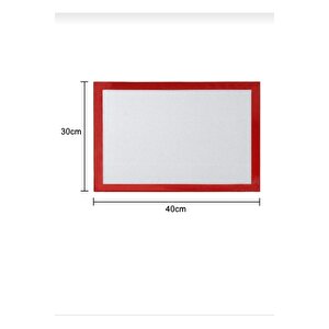 Fırınlanabilir Kendinden Yağlı Silikon Pişirme Matı-hamur Açma Matı 30x40 40x60silpat