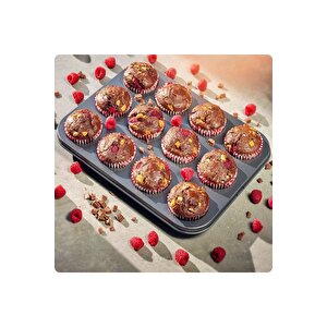 Muffin Kalıbı Kek 12'li Cupcake Muffin Kurabiye Turta Kalıbı Fırın Pasta Çörek Kapsül Yanmaz Tepsi