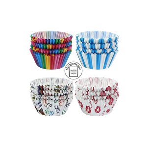 100 Adet Muffin Cupcake Kağıdı, Renkli Kağıt Muffin Kek Kalıbı