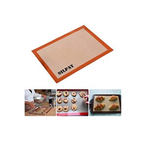 Fırınlanabilir Kendinden Yağlı Silikon Pişirme Matı-hamur Açma Matı 30x40
