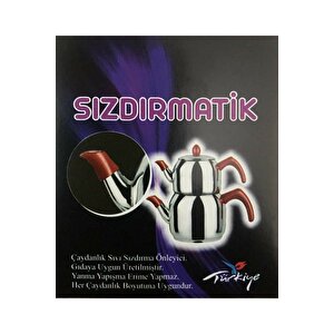 Sızdırmaz Matik 2'li Kırmızı Çaydanlık Için Sıvı Tutucu Sızdırmatik