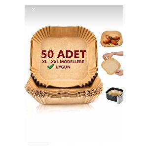 Pisirme Kagidi Airfryer Xxl Xl Air Fryer Yagli Kagit Xiaomi Philips Tüm Markalara Uyumlu 50 Adet