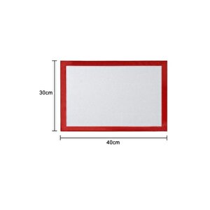 Silikon  Yanmaz Yapışmaz Pişirme Matı 40*30 Cm Kendinden Yağlı Fırın Kağıdı Hamur Açma Matı