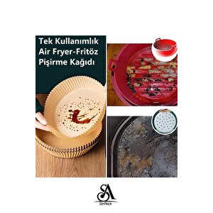 Philips Airfryer Xiaomi Uyumlu Hava Fritözü Hava Firitözü Philips Yağsız Fritöz Pişirme Kağıdı 50'li