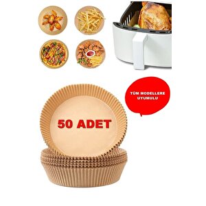 Airfryer Pişirme Kağıdı 50 Adet Airfryer Hava Firitözü Yağsız Firitöz Pişirme