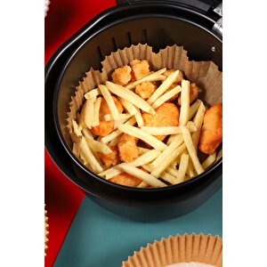 Airfryer Pişirme Kağıdı 50 Adet Airfryer Hava Firitözü Yağsız Firitöz Pişirme