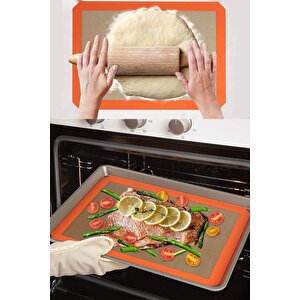 Kendinden Yağlı Slikon Pişirme Ve Hamur Açma Matı Silpat 30x40 Cm