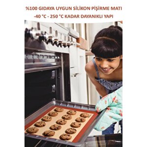 Kendinden Yağlı Slikon Pişirme Ve Hamur Açma Matı Silpat 30x40 Cm