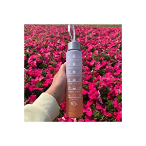Motivasyonel 3lü Set Su Matarası Su Şişesi Suluk 2lt+900ml+600ml Tritan Spor Salonu Su Şişesi Suluk