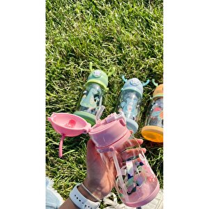 500 Ml Çocuk Suluk Geyikli Çocuk Suluğu Su Matarası Bpa Içermez Okul Suluğu Taşıma Kayışlı Damlatma