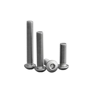 Bombe Başlı Imbus Civata  Din 7380 M8x25 Mm 10 Adet