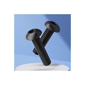 Bombe Başlı Imbus Civata Siyah Din 7380 M4x12 Mm 50 Adet