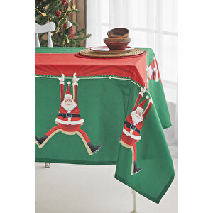 Ays Home Kırmızı Noel Baba Yılbaşı Christmas Yemek Masa Örtüsü