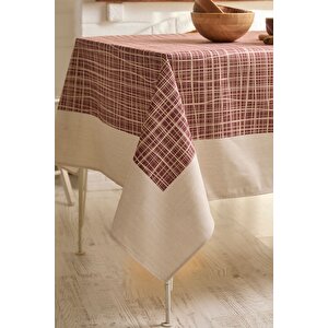 Ays Home Kahverengi Krem  Masa Örtüsü