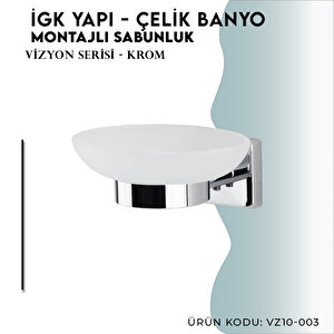 İgk Yapi - Çelik Banyo Vizyon Montajlı Sabunluk (vz10-003)