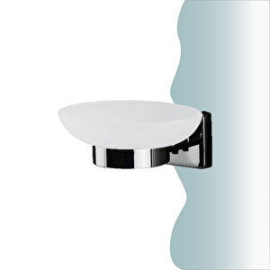 İgk Yapi - Çelik Banyo Vizyon Mat Siyah Montajlı Sabunluk (vz10-003.4)