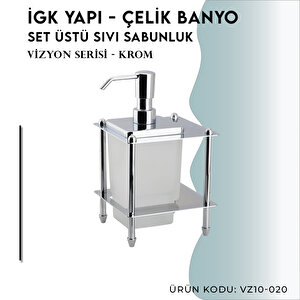 İgk Yapi - Çelik Banyo Vizyon Set Üstü Sıvı Sabunluk (vz10-020)