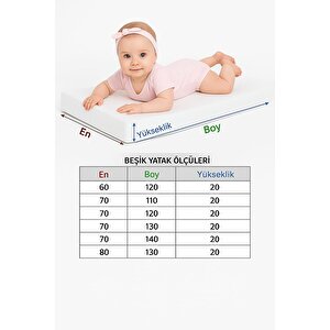 70x140 Sıvı Geçirmez Bebek Alezi | %100 Pamuklu Çocuk Yatak Koruyucu Alez | Park Beşik| Kreş Anaokulu Alezi 70x140 cm