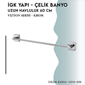 İgk Yapi - Çelik Banyo Vizyon Uzun Havluluk 60cm (vz10-035)