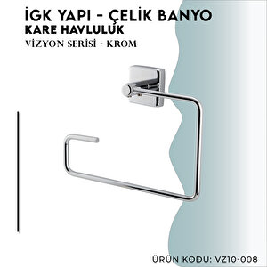 İgk Yapi - Çelik Banyo Vizyon Kare Havluluk (vz10-008)