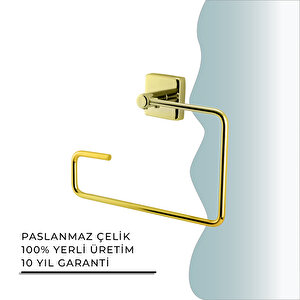İgk Yapi - Çelik Banyo Vizyon Gold Kare Havluluk (vz10-008.1)