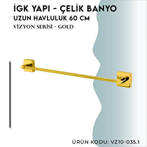 İgk Yapi - Çelik Banyo Vizyon Gold Uzun Havluluk 60cm (vz10-035.1)