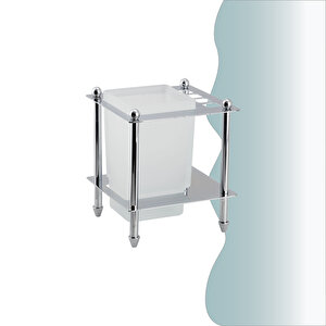 İgk Yapi - Çelik Banyo Vizyon Set Üstü Diş Fırçalık (vz10-021)