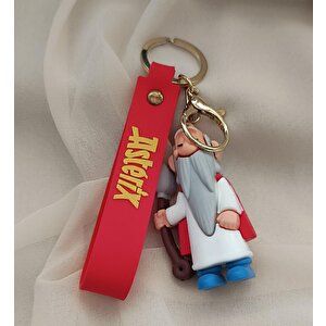 Asterix Silikon Anahtarlık 3d Çanta Süsü Aksesuar