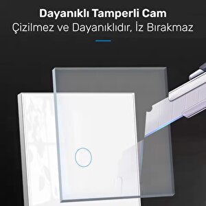 Npo Fgtcm009 Dokunmatik Wifi Tuya Destekli 2'li Akıllı Elektrik Anahtarı-beyaz