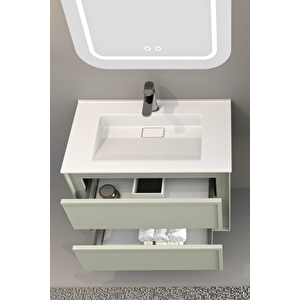 Elisa 80 Cm Banyo Dolabı - Nane Yeşili