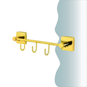 İgk Yapi - Çelik Banyo Vizyon Gold Üçlü Askılık (vz10-030.1)