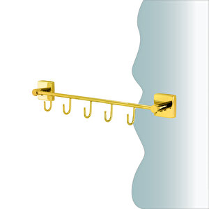 İgk Yapi - Çelik Banyo Vizyon Gold Beşli Askılık (vz10-032.1)