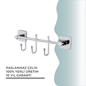 İgk Yapi - Çelik Banyo Vizyon Üçlü Askılık (vz10-009)