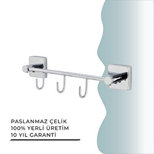 İgk Yapi - Çelik Banyo Vizyon Üçlü Askılık (vz10-030)