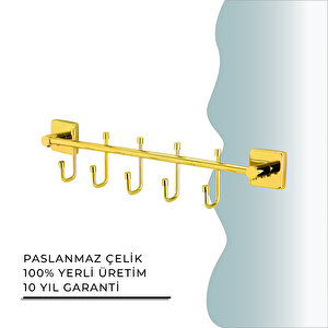 İgk Yapi - Çelik Banyo Vizyon Gold Beşli Askılık (vz10-011.1)