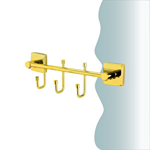 İgk Yapi - Çelik Banyo Vizyon Gold Üçlü Askılık (vz10-009.1)
