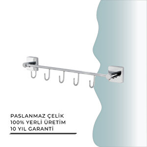 İgk Yapi - Çelik Banyo Vizyon Beşli Askılık (vz10-032)