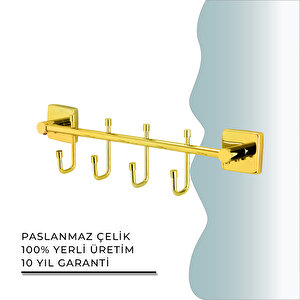 İgk Yapi - Çelik Banyo Vizyon Gold Dörtlü Askılık (vz10-010.1)