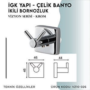 İgk Yapi - Çelik Banyo Vizyon Bornozluk Çiftli (vz10-026)