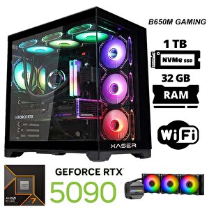 X101 Ryzen 7 9800x3d 32gb Ddr5 Ram 1tb M.2 Nvme Ssd 32gb Rtx5090 Masaüstü Oyuncu Bilgisayarı