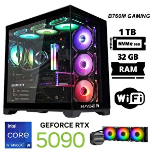 X100 I9 14900kf 32gb Ddr5 Ram 1tb M.2 Nvme Ssd 32gb Rtx5090 Masaüstü Oyuncu Bilgisayarı