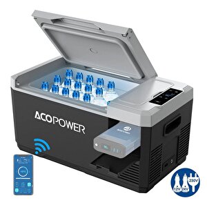 V18 12/24/220volt 18litre Kompresörlü Outdoor Oto Buzdolabı (akü Dahil Değildir)