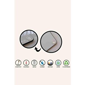 2' Li Takım 30x40 Cm Ve 20x30 Cm Makaron Desenli Cam Kesim Tablası Ve Ocak Koruma
