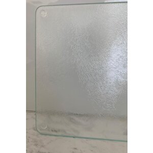 20x30 Cm Cam Kesme Tahtası Saydam