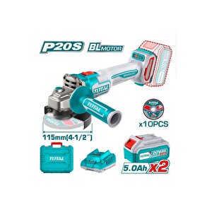 Li-ion Akülü Taşlama Makinası 2x5 Ah Çift Akü Tagli211545