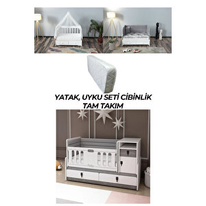 Pati̇ko R 131 Berli̇n Büyüyebi̇len Beşi̇k Yatak Uyku Seti̇ Ve Ci̇bi̇nli̇k Tam Takım