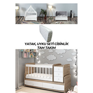 Pati̇ko Ms 290 Sonomo Büyüyebi̇len Beşi̇k Yatak Uyku Seti̇ Ve Ci̇bi̇nli̇k İle Bi̇rli̇kte