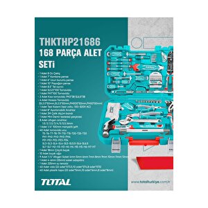 168 Parça Tam Profesyonel El Aleti Seti Thkthp21686